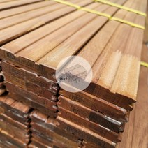 우드창고 방킬라이 후로링 집성 15Tx75x3600mm (1평 12개묶음) 무코팅 마루바닥 셀프인테리어 홈데코 목재