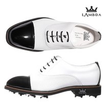 람다 골프 남성 화이트 ROMA 블랙탭 골프화 WB