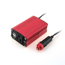 자동차 인버터 캠핑 자동차 200W 전원 인버터 12v 변환기 DC ~ 휴대용 수정 사인물결무늬 USB 충전기, 01 12V 110V (Red)
