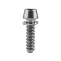 M5 M6 티타늄 와셔 육각 소켓 볼트 원추형 헥사곤 렌치 자전거 나사 스크류, 18mm, Titanium