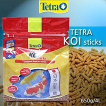 테트라 폰드 코이 스틱 금붕어 사료, 4L, 1개
