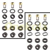 연료 인젝터 서비스 수리 키트 필터 Orings 씰 Grommets for Toyota MR2 Celica Camry Solara 2.2L 23250-7, 02 6 piece set, 02 6 piece set