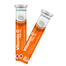 Nutrazul 발포 비타민 Vitamin C 1000mg 20 발포정 아스코르빈산 2개