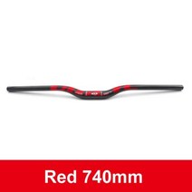 자전거핸들바 플랫바 픽시 로드 수입 ULLICYC 유명 브랜드 Ullicyc 탄소 MTB 핸들 바 평면 or 상승 31.8*580 600 620 640 660 680 700 720, Red-rise-740mm