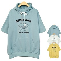 말괄량이 [구미후드] 10대의류 주니어옷 초등학생옷 남녀공용 여아옷 후드티 크롭티