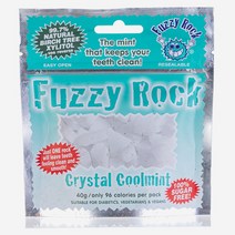 Fuzzy Rocks 퍼지락 크리스탈 자일리톨 캔디 쿨민트 40gX4개, 40g, 4개