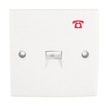 Uxcell UK BT RJ11 6P4C 전화 콘센트 소켓 유선 전화기용 3m 3m(10피트) 화이트