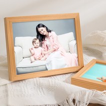 작은 사이즈 납골당 봉안당 액자 사진 프레임을 만들기 위해 단단한 나무, 이중 사용을 위한 8 인치 내경 15.220.3, 나뭇결 색상 + 워시 사진