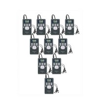 방송시스템 ft11 fm 송신기 + 10pcs fm 라디오 수신기 pr13 무선 음성 전송 시스템 안내 교회 회의 훈련