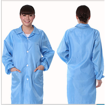 져지반팔 임부 전자파차단 산과 염기 무게 형 작업복 정전기방지 유니폼 먼지가없다 작업장 모자 바디슈트 1903016998, 스카이 블루.