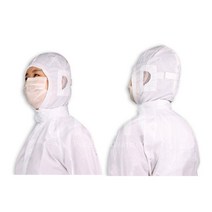 KM 케이엠 방진모자 H2 제전모 무진모 크린룸 후드, 화이트L