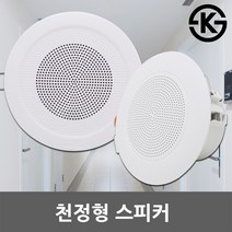 천정형 실링 스피커 매입형 원형 아파트 오피스텔 원룸 매장 학교 호텔 복도 세대 안내방송 천정스피커 천장스피커 실링스피커 매립형 전관방송 방송용, 03.HASO 4인치 천정형 스피커 원형 1W