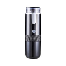 휴대용 캡슐 커피 머신 미니 자동 캠핑 가정용 USB 자동차 및 전기 에스프레소 파우더, [01] Black
