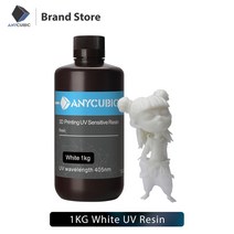 감광액 잉크 실크스크린기계 판화 프레임 anycubic photon 405nm 1l resin for photon 3d printer lcd uv sensitive resin, 2 pc 흰색-1kg, 협력사