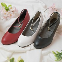 아르벨 성수동 수제화 발편한 고급 여성 펌프스 미들힐 통굽 5cm