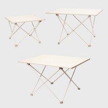 KOOLMAN(쿨맨) 알루미늄 경량 캠핑 테이블 S 아이보리, 알루미늄 경량테이블(특대) - 아이보리