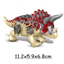 중국레고 쥬라기 공원 세계 공룡 baronyx Indominus Rex Indoraptors 모델 빌딩 블록 계몽 액션 피규어 장, 46 Triceratops