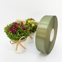포장 리본 끈 제이제이리본 고밀도주자 20mm 25mm 76컬러 (길이 45M) 공단리본, 솔잎색