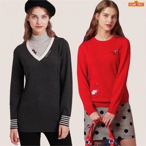 쎄서미스트릿 세서미스트리트 골프 여성 메리노울 니트 풀오버 2종 택1