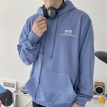 오티디 남녀공용 봄가을 면100% 오티디후드티