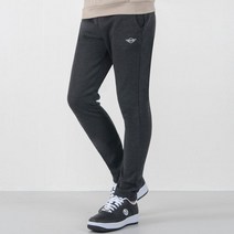미니쿠퍼 날개 자수 슬림핏 일자 남자 트레이닝 바지 2컬러