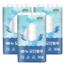 미래생활 모던블루 두루마리휴지 3겹 화장지 30롤 3팩, 3개, 30개입