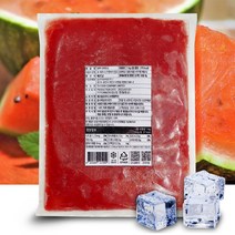 100% 착즙 수박주스 1kg/생과일/땡모반/에이드/드라이아이스 안전포장, 1개