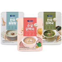 베베쿡 처음먹는 반찬&간식 먹거리 모음, 1개, 베베쿡 바르게만든 설렁탕/한우미역국/순살닭백숙