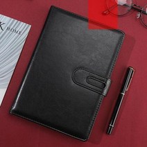 가죽다이어리 업무노트 자석 다이어리 블랙 A5 회사노트