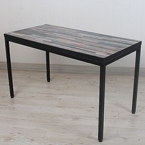 식당테이블 600x1200 4인 업소용 식탁 사각 카페 탁자 국내제작 프레임철재다리 30각용접다리 lpm상판, 13.패널빈티지