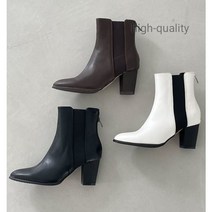 여성부츠 7cm 명품코디 첼시 여성앵클부츠 미쓰굽 우드굽 h167 ( 에이치구두)