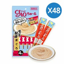 [KT알파쇼핑]참치맛 츄르 4개입 48P 고양이 헤어볼 제거 간식, 상세페이지참조, 상세페이지참조, 선택:본상품