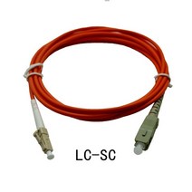 다중 모드 단일 코어 광섬유 점퍼 UPC LC SC FC ST OM3 케이블 1m 2m 3M 5m 10m 20m 50m 이중 코드, 02 LC-SC_01 1m