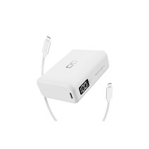 세계최소급 CIO 보조배터리 PD 30W 타입C 소형 경량 iPhone PC 10000mAh 급속충전 패스스루 Macbook Air M1 iPad SMARTCOBY Pro30W 화이트 액정에 보호필름 있음