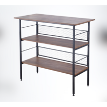 마켓리사 좁고긴테이블 쇼파뒤책장 수납 창가 폭좁은 베란다 슬림 긴 높은 간이 소파뒤 좁은 원목사이드 미니쇼파 철제 서브 얇은 노트북 탁자 철재 보조책상, 2.수납형 홈바테이블 1400