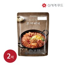 피코크 우리집 부대찌개 2팩(팩당 500g), 2개, 500g
