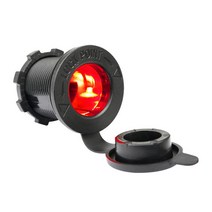 방우 시가 소켓 12V - 24V 겸용 카라반 캠핑카 DIY 게이지 USB 매립형 시가소켓 원형 볼트 메타, 시가잭포트