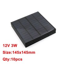 태양광배터리 10개 태양 전지 패널 12V 미니 광 시스템 DIY 배터리 휴대 전화 충전기에 휴대용 1.5W 1.8W 1.92W 2W 2.5W 3W 4.2W