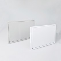 pvc 쓰레기통 뚜껑 휴지통 스프링 사각투입구 반자동, 화이트
