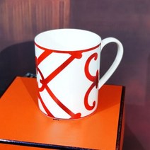 영국 머그잔 홈 카페 찻잔 세라믹컵 선물, 중국 빨간색 간단한 스타일