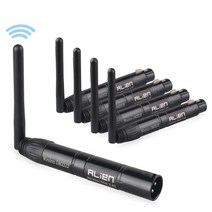 싸이키 무대 조명 외계인 dmx512 무선 컨트롤러 수신기 송신기 2.4g ism dif 통신 거리 300m 무대 파 dj 디, 06 1T4R_02 미국 플러그