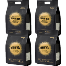 4개세트 펫띵 블랙홀 모래 6kg