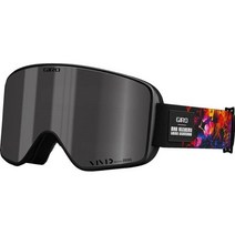 지로 Giro Method 스노우 고글 스키 보드, White Wordmark, VIVID ONYX