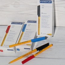 스테들러 독일산 Stick F 옐로우 유성볼펜 1다스, 쿠팡 F-3 블루, 쿠팡 본상품선택