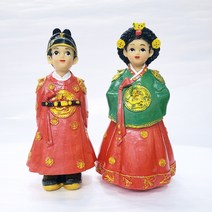 한국 전통 마블인형 한복인형(대) 조선 왕중전 외국인 홈스테이 유학 어학연수 기념품