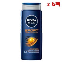 Nivea MEN SPORT 니베아 맨 스포츠 바디워시 500ml 6팩
