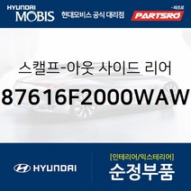 아반떼AD/뉴 아반떼AD 순정 사이드미러 커버(백미러 스캘프) 좌측(폴라 화이트) (색상 폴라 화이트) (87616F2000W
