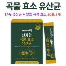 곡물 효소 유산균 곡물발효효소 역가수치 미숫가루맛, 3개, 30포