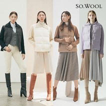 [런칭가179 900원]쏘울 삼성물산 에어울 니트패널 구스다운(여)