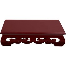 수석받침대 홈 디스플레이 직사각형 나무 로즈우드 스탠드, 7.7x4.7x2.4인치